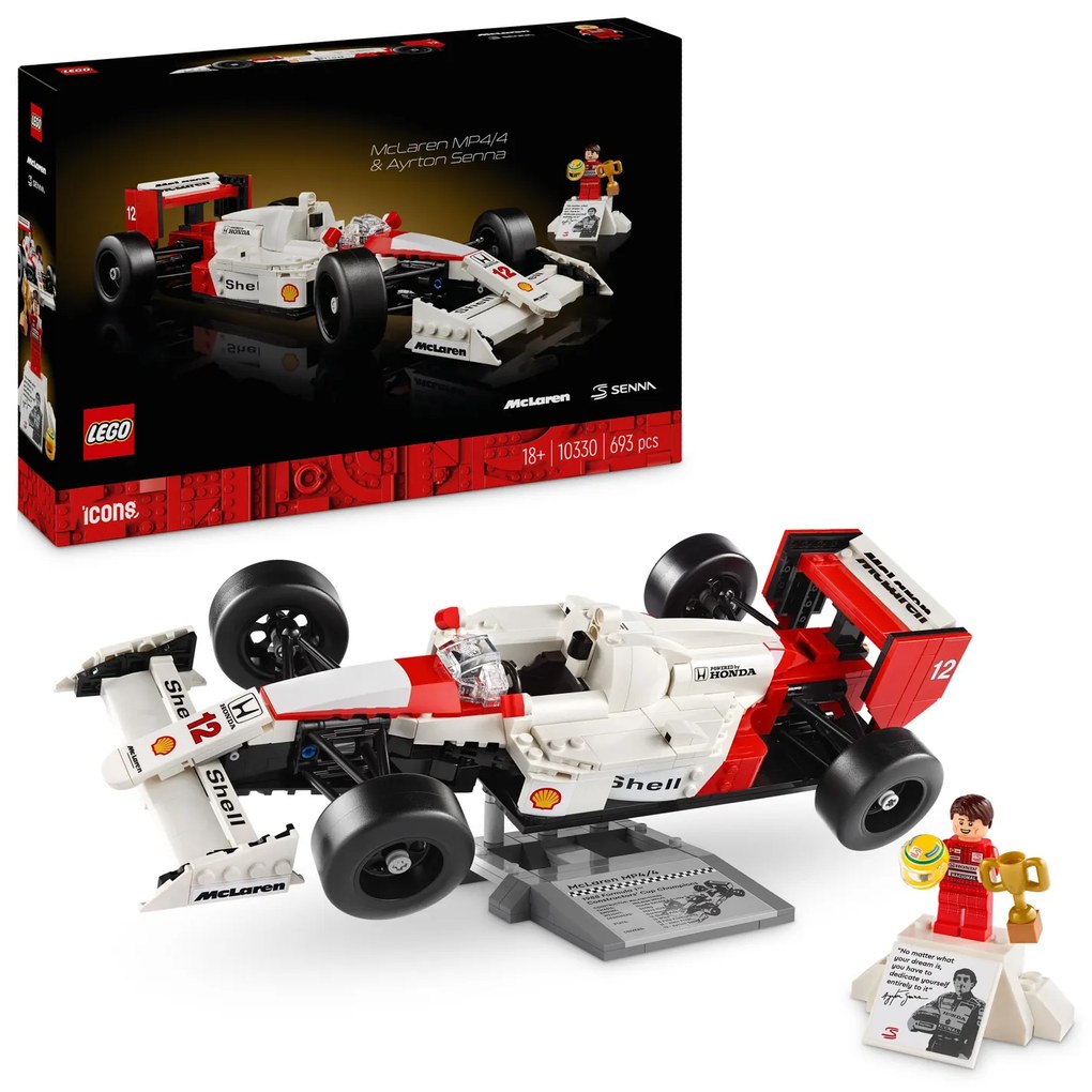 McLaren MP4/4 e Ayrton Senna Lego Icons