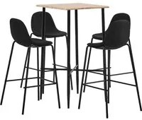 Set da Bar 5 pz in Tessuto Nero 3050068