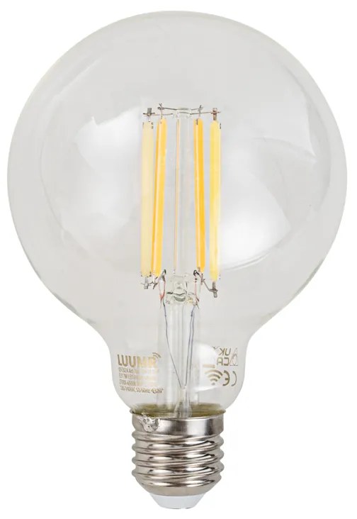 Set di 5 Lampadine LED Smart E27 dimmerabili G95 Trasparenti 7W 806lm 2700-6500K