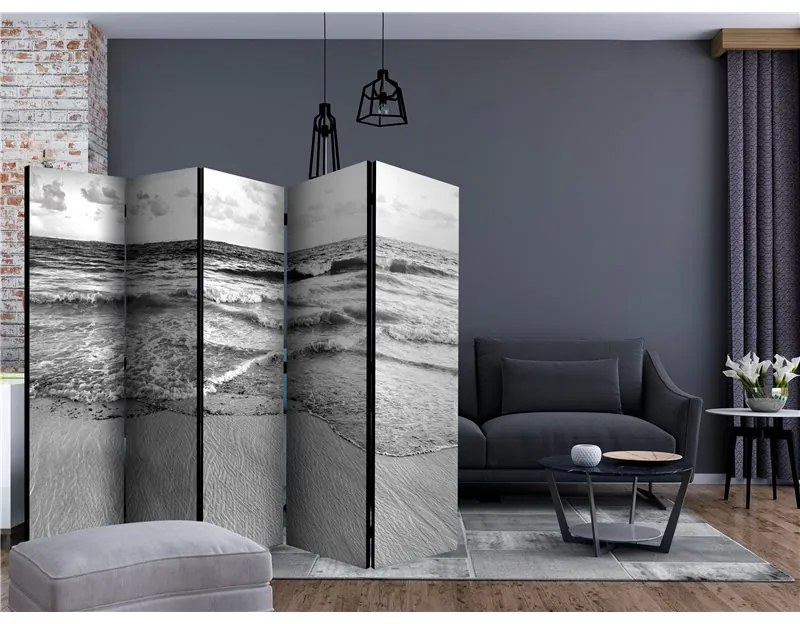 Paravento  Subtle Afternoon II [Room Dividers]  Colore bianco e nero, Dimensioni e Misure 225x172