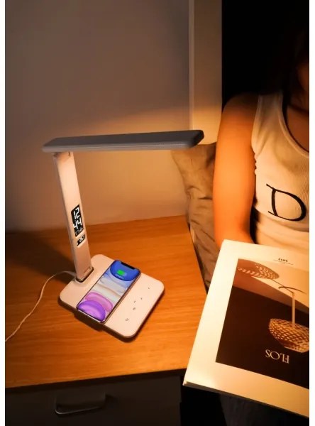 Lampada da tavolo LED dimmerabile con ricarica wireless LED/8,5W/12V - Immax 08966L