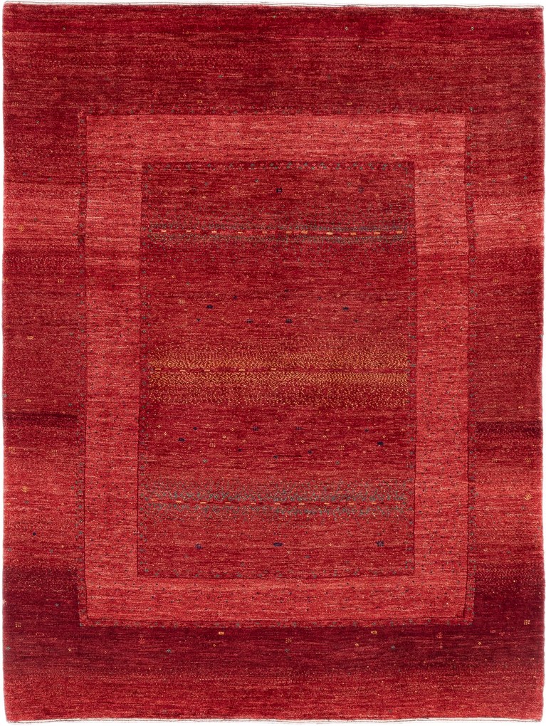Loribaft Tappeto 200x150 Rosso (Iran) Annodato A Mano