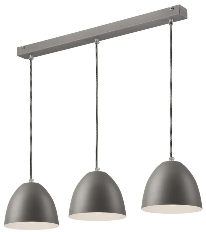 Lampadario a sospensione con filo LIVIA 3xE27/60W/230V