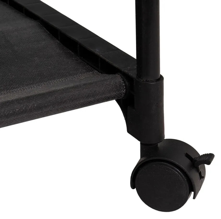 Stand appendiabiti nero in metallo su ruote 84x43x156 cm – Casa Selección