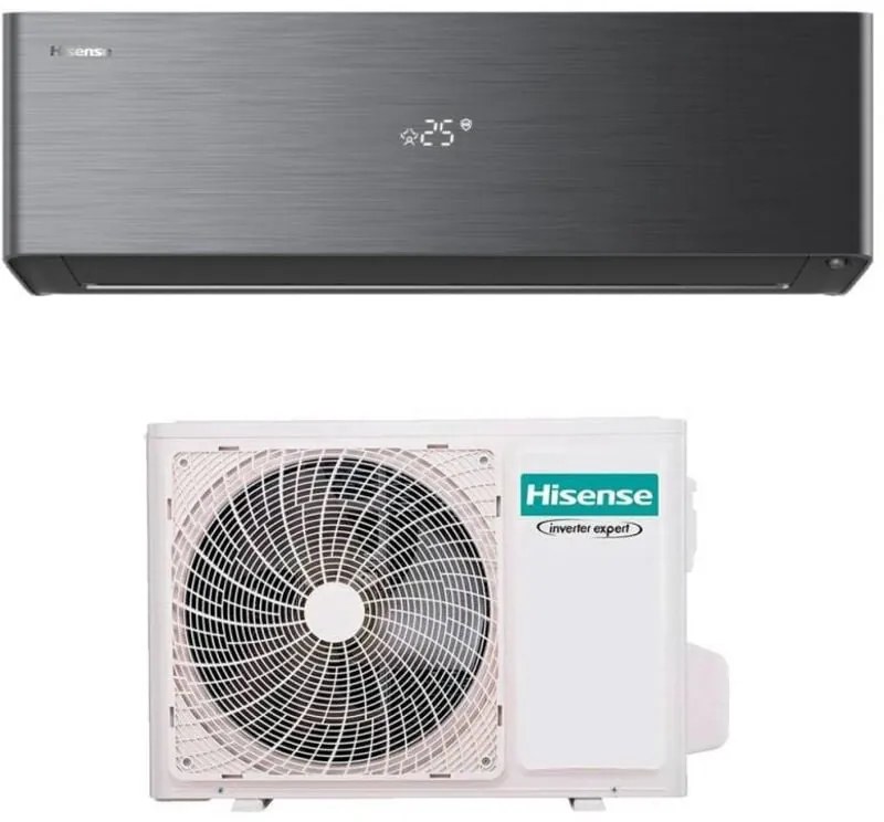 Condizionatore Hisense Inverter energy pro x black 9000 Btu R-32 Wi-Fi Integrato