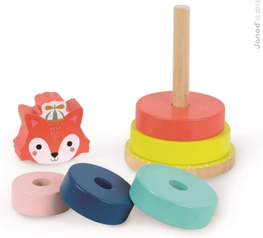 Baby Forest Volpe Impilabile - legno