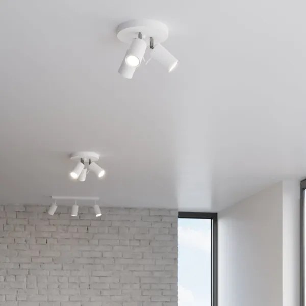 Sollux SL.1015 - Faretto RING 3xGU10/10W/230V bianco