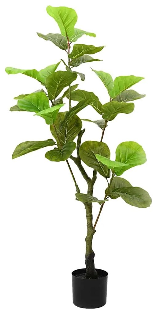 Albero Di Ficus Artificiale 30 Foglie 125 Cm Verde /