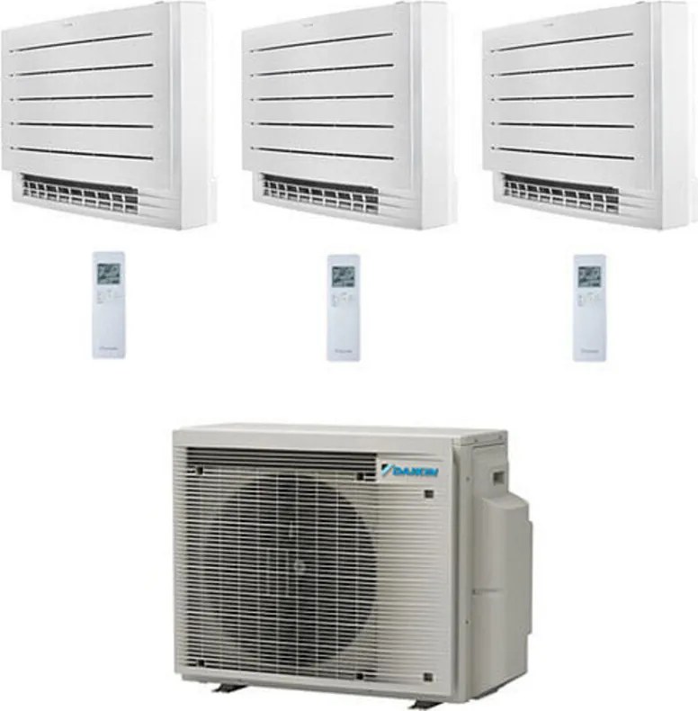 Daikin - Climatizzatore garanzia italia Serie fvxm-a Console Pavimento Perfera R32 Trial Split Inverter 9000 + 12000 + 18000 btu con u.e. 3MXM68A9