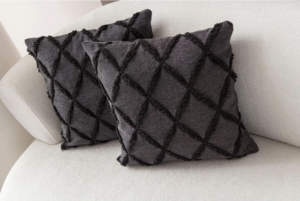 Federe decorative in set 2 pz 43x43 cm Tuffet – Mioli Decor