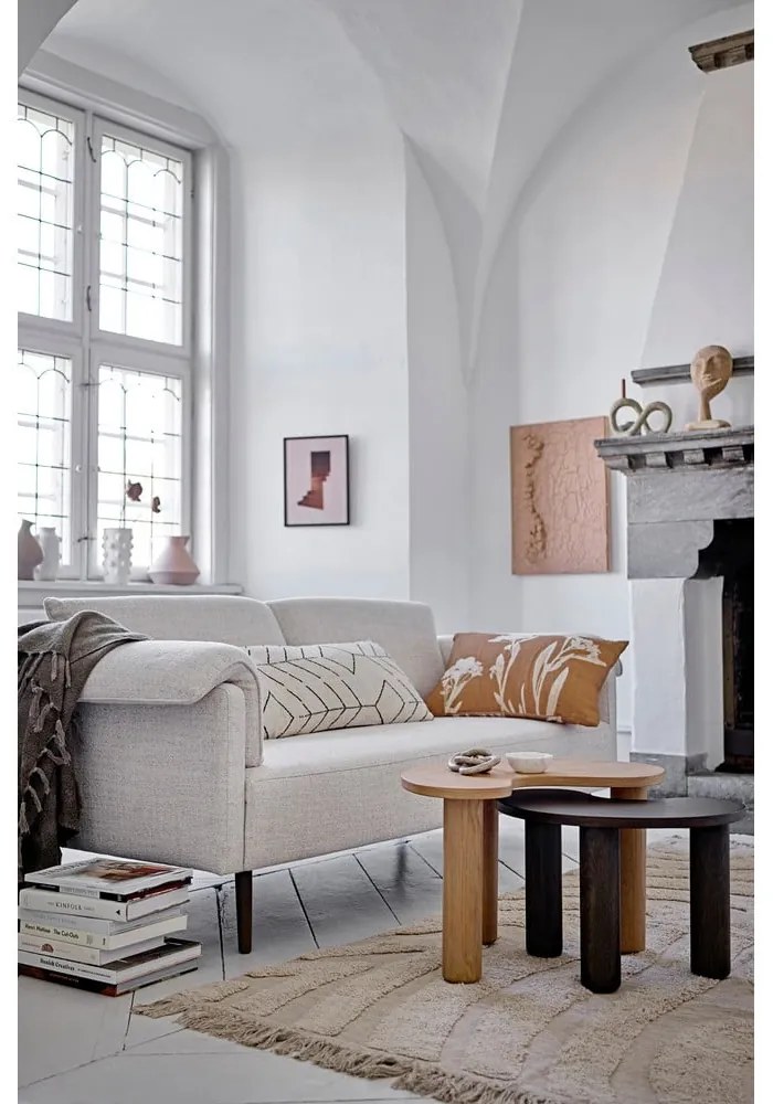 Tavolino in legno di caucciù marrone scuro 36x53 cm Luppa - Bloomingville