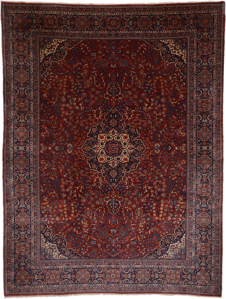 Gazwin Tappeto persiano 370 x 280 Rosso (Iran) Annodato A Mano