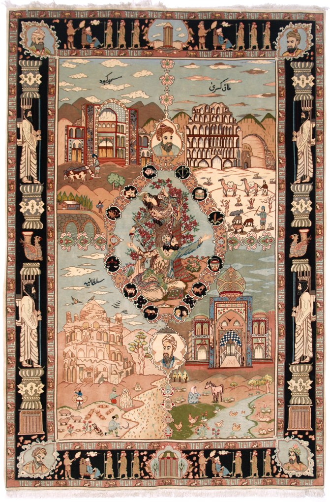 Tabriz Tappeto 270x180 (Iran) Annodato A Mano