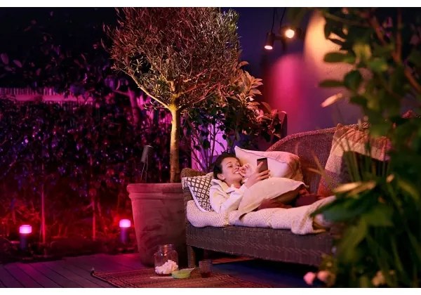 Philips 17428/30/P7 - Faretto LED RGB esterno Hue LILY LED/8W/230V IP65