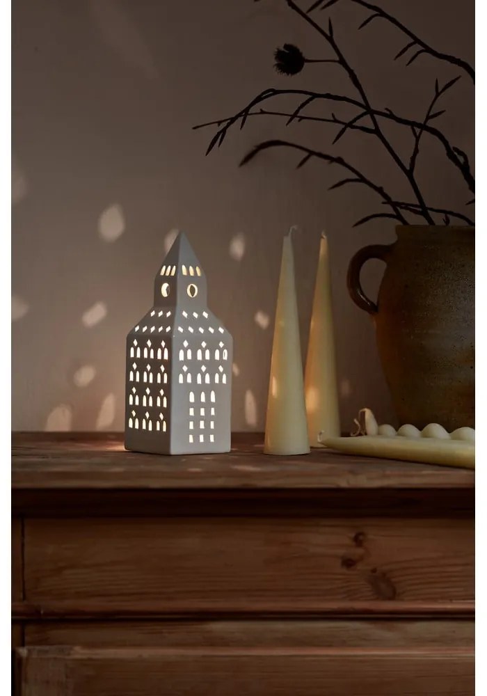 Portacandela in ceramica per lumino Urbania Lighthouse Church Tower – Kähler Design