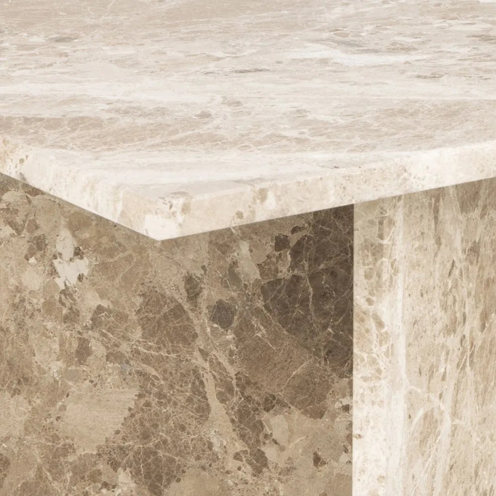 Tavolino in marmo beige 70x140 cm Vega - Actona