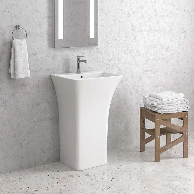 Kamalu - lavabo monoblocco a terra in ceramica modello litos-a2500