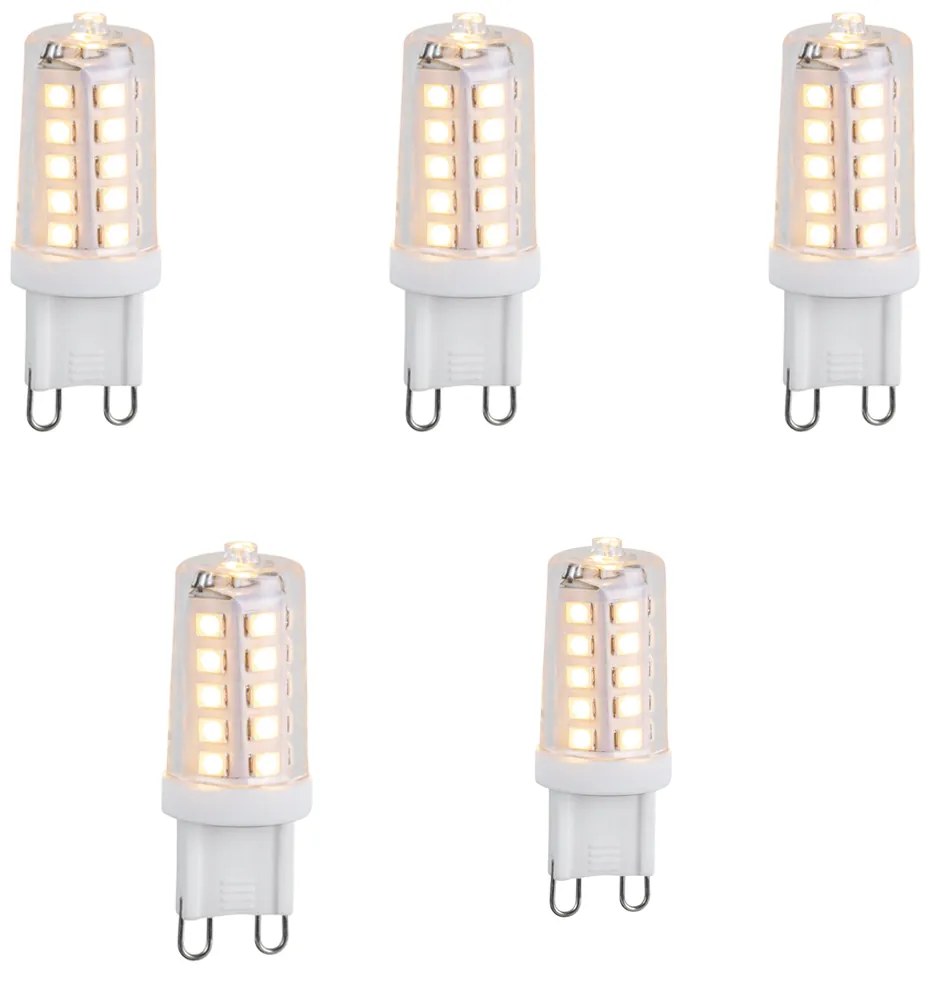 Set di 5 Lampadine LED G9 dimmerabili 3.2W 250 lm 2200K