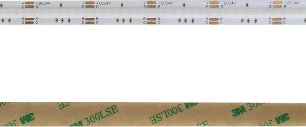 Striscia LED COB RGB Multicolore 16W/m 24VDC IP20 5m Professional Colore RGB