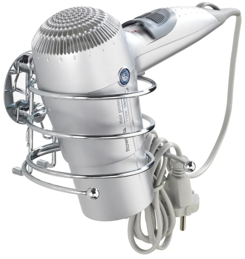 Gancio autoportante per asciugacapelli, capacità di carico fino a 40 kg Turbo-Loc - Wenko