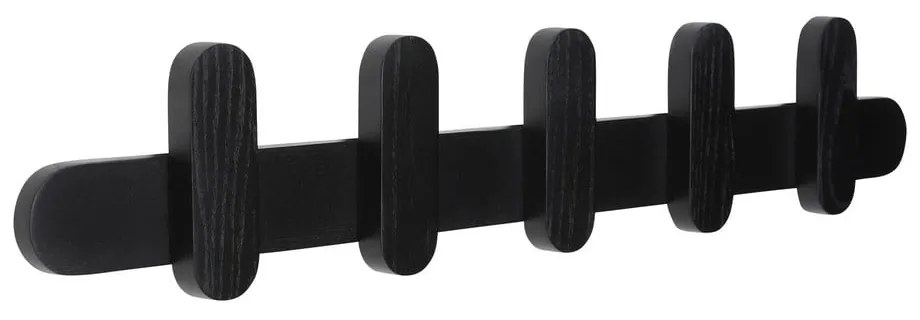 Appendiabiti da parete nero in legno di frassino Merry - Hübsch