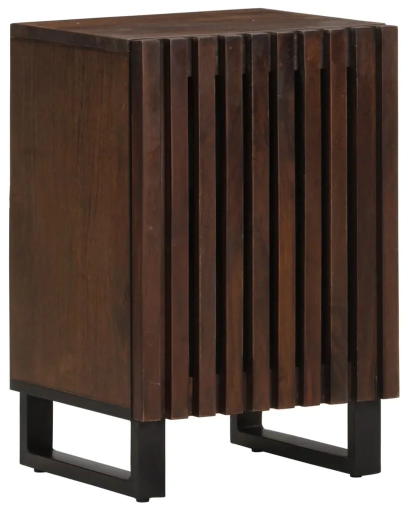 Mobiletto Da Bagno Marrone 38x34x58 Cm Legno Di Mango /