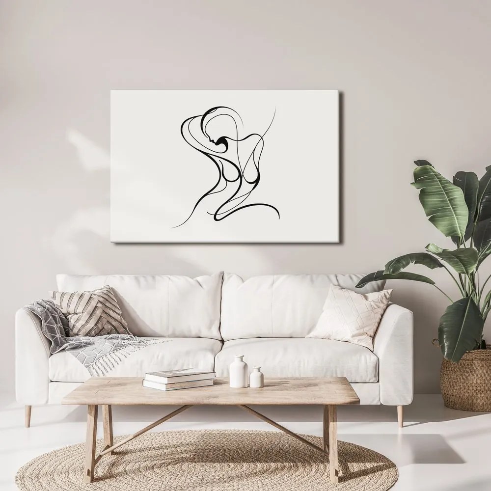 Quadro su tela – Linea delicata del corpo femminile