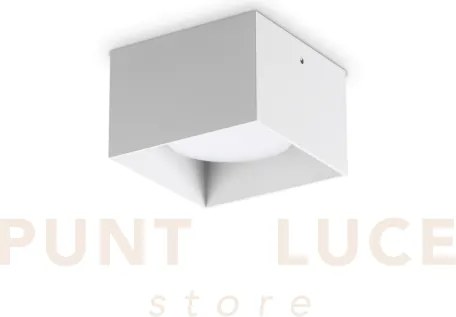 Spike quadrato faretto 1 luce attacco gx53 lampadina inclusa bianco