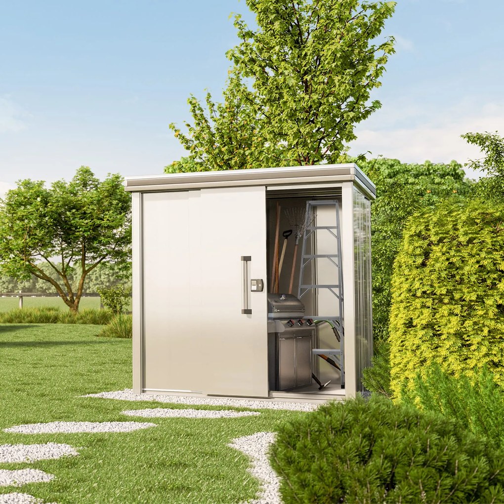 GFP Casetta da giardino 187x116 cm, grigio - (GFPV00289)