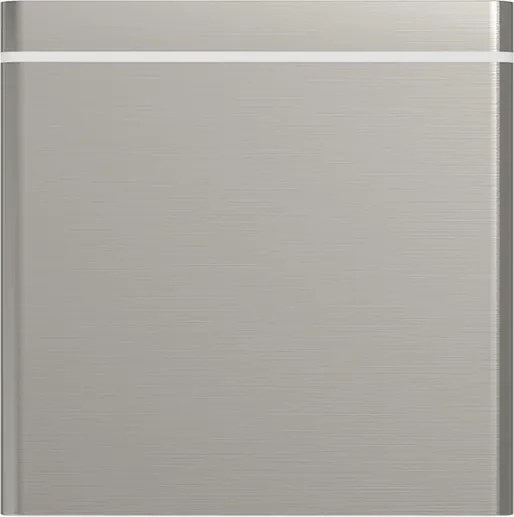 Applique da soffitto Quadrata GU10 IP54 in Alluminio e Vetro - Inox