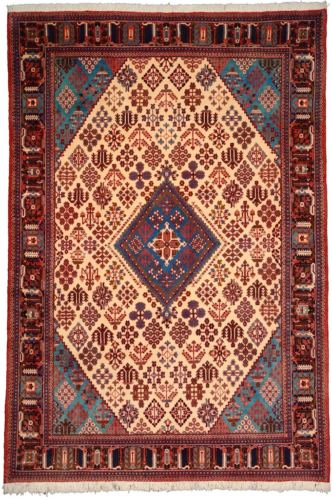 Meimeh Tappeto 220 x 320 Beige (Iran) Annodato A Mano