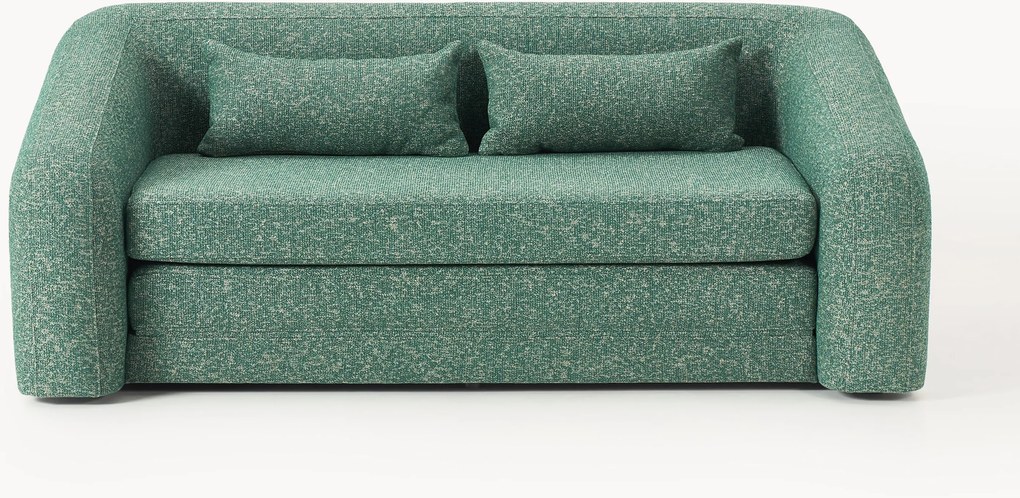 Divano letto 2 posti in bouclé Eliot