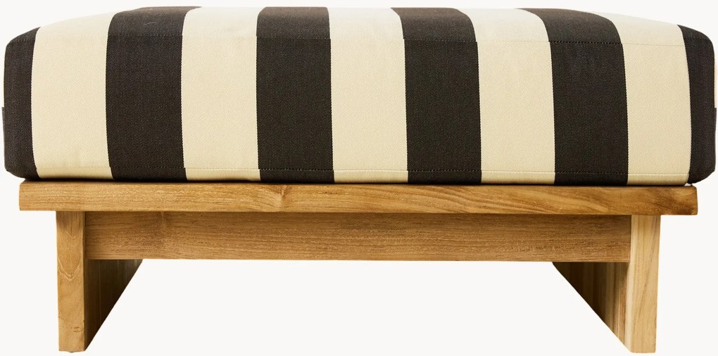 Sgabello da giardino in legno di teak Stracciatella