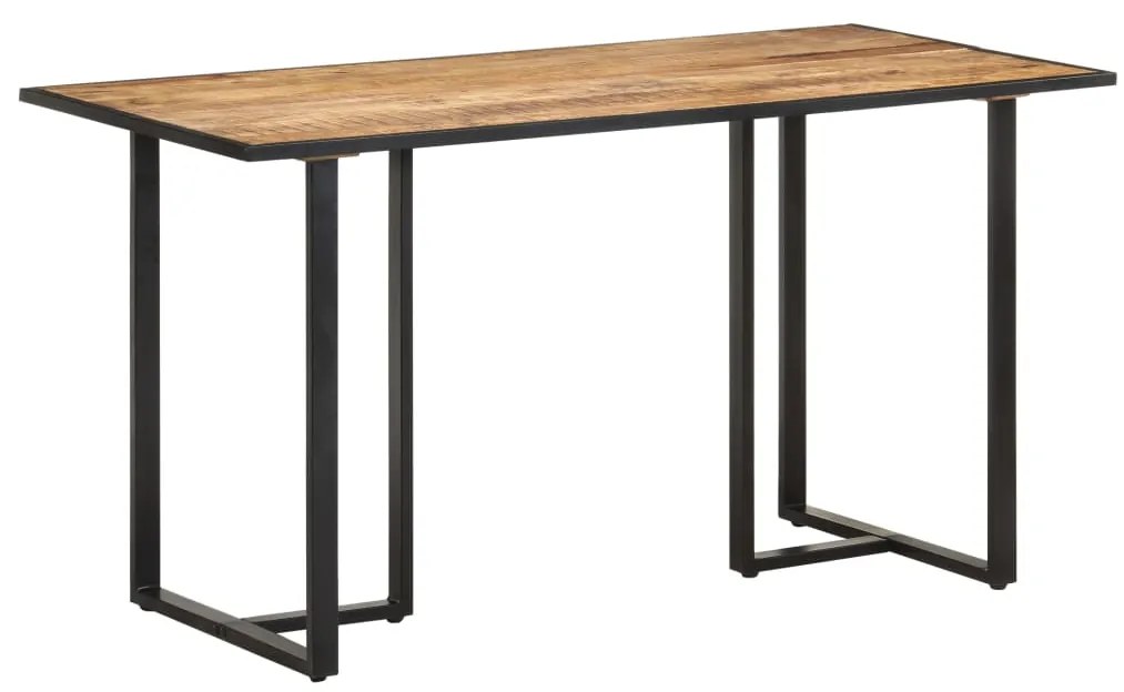 Tavolo da Pranzo 140 cm in Legno di Mango Grezzo