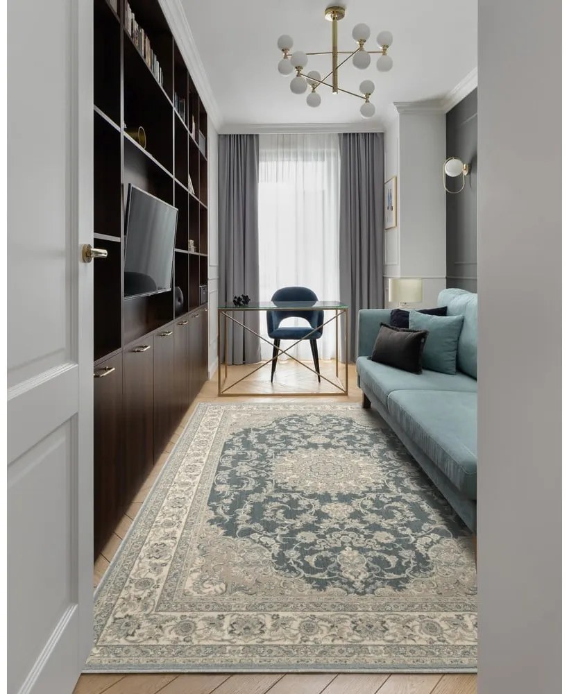 Tappeto in lana grigio 160x240 cm Beatrice - Agnella