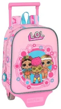 Trolley per la Scuola LOL Surprise! Glow girl Rosa (22 x 27 x 10 cm)