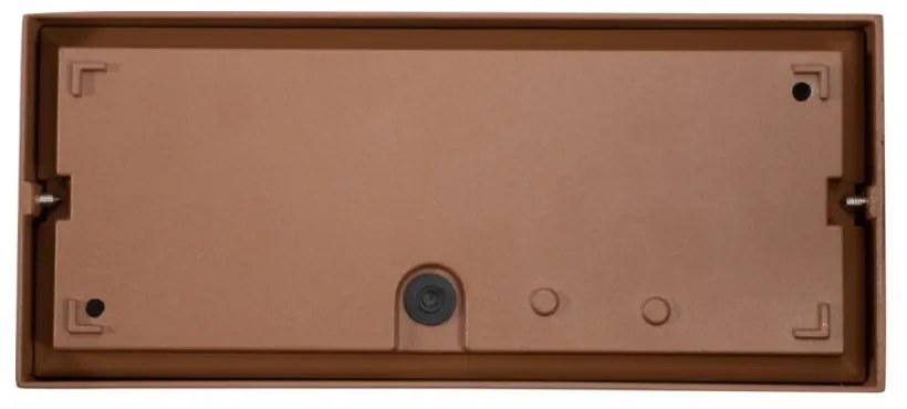 Applique Line Design E27 Mattone Ruggine Corten IP65 Antiabbagliamento Base E27