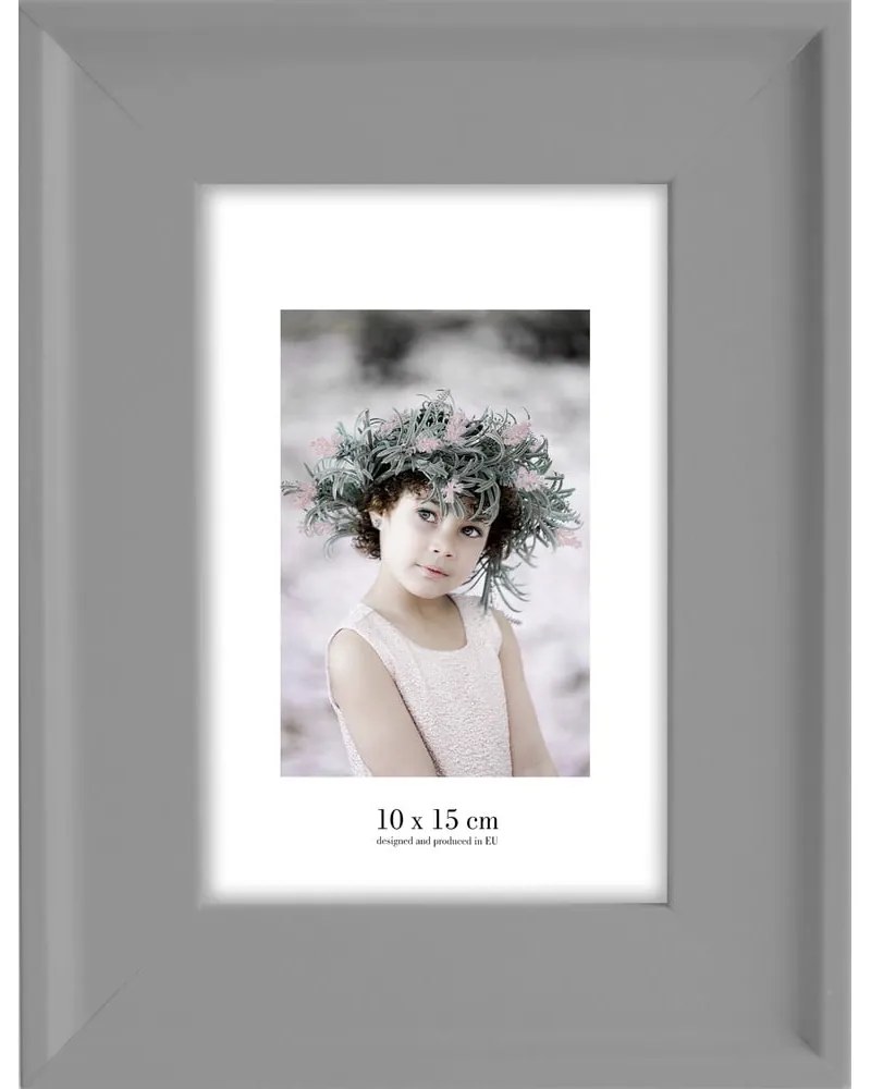 Cornice grigia da appendere, 17 x 22 cm Malaga - Styler