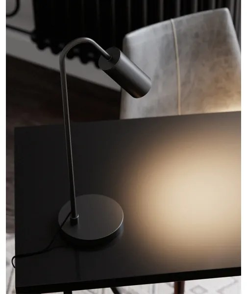 ByRydens 4002580-4002 - Lampada da tavolo CURVE 1xGU10/7W/230V nera