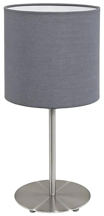 Eglo 55215 - Lampada da tavolo PASTERI 1xE14/40W/230V grigio