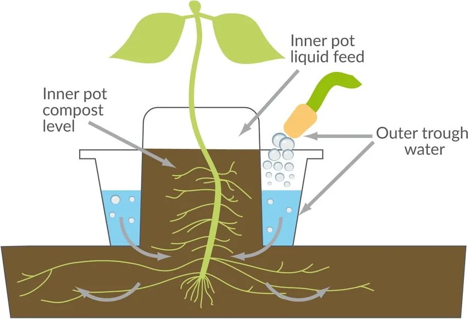 Fioriera con serbatoio d'acqua - Garden Pleasure