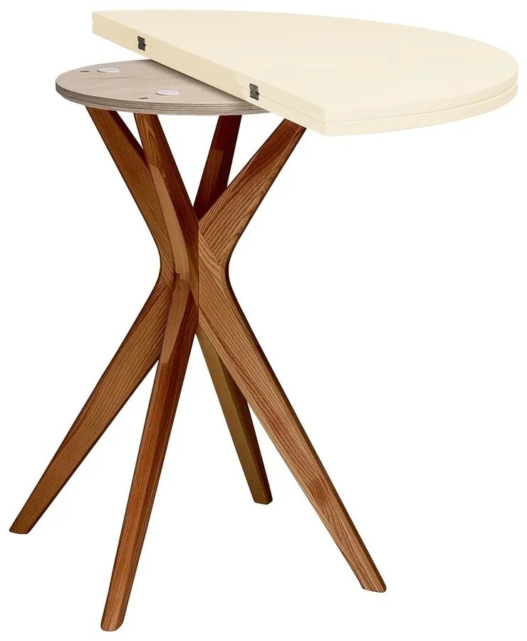 Tavolo da pranzo rotondo allungabile 45x90 cm Jubi – Ragaba