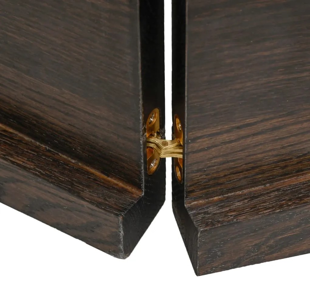 Ripiano muro grigio scuro 140x40x4 cm massello rovere trattato