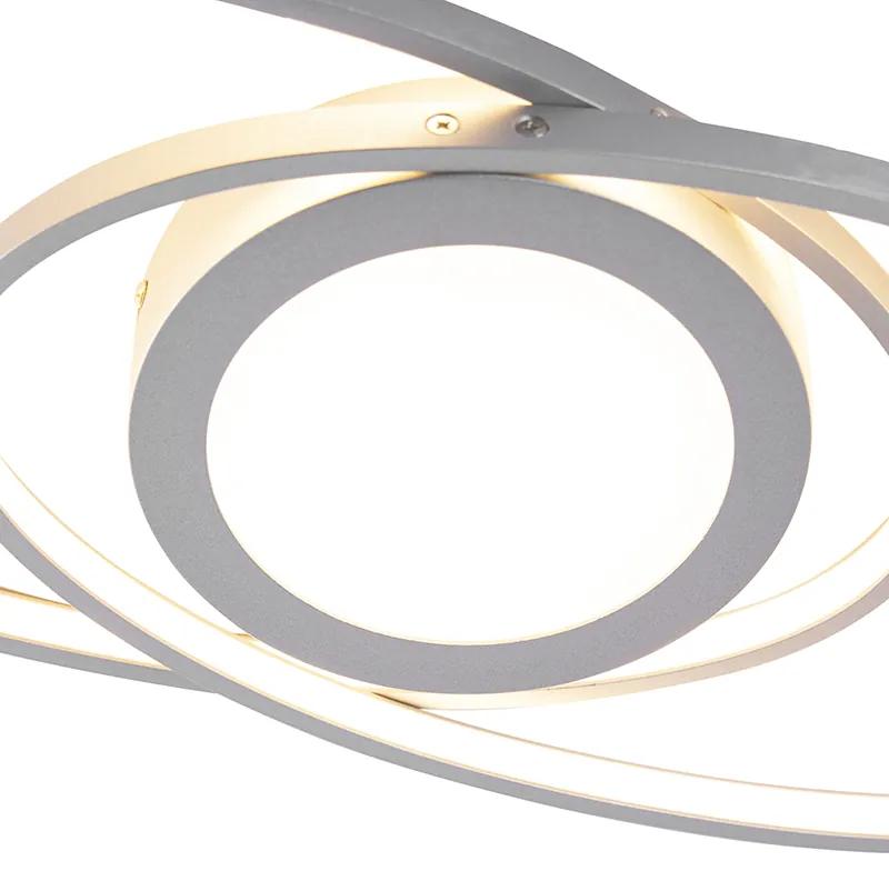 Plafoniera design acciaio LED dimm 3 livelli - AXY