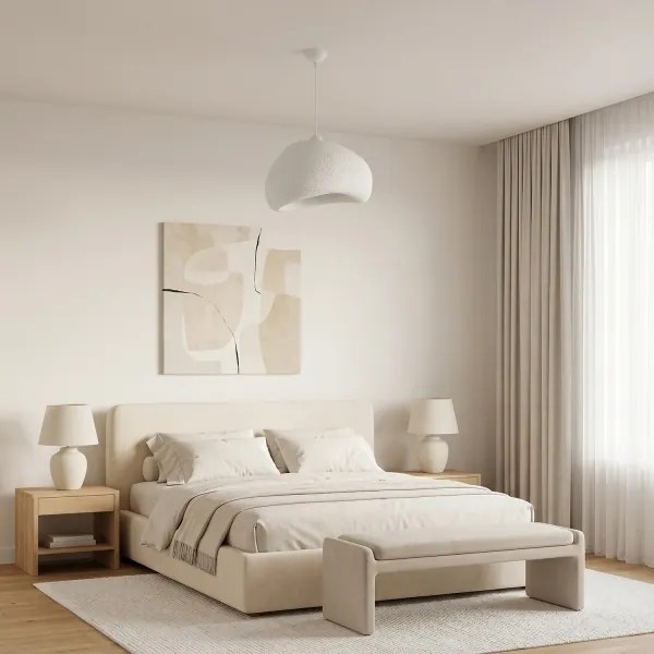 Brilagi - Lampadario a sospensione con cavo WABI SABI 1xE27/40W/230V Ø 42 cm bianco