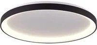 Plafoniera tonda LED Merope 600 CCT 42W 3000K 4000K luce soffitto lampada muro cucina ufficio 230V 58cm COLORE NERO