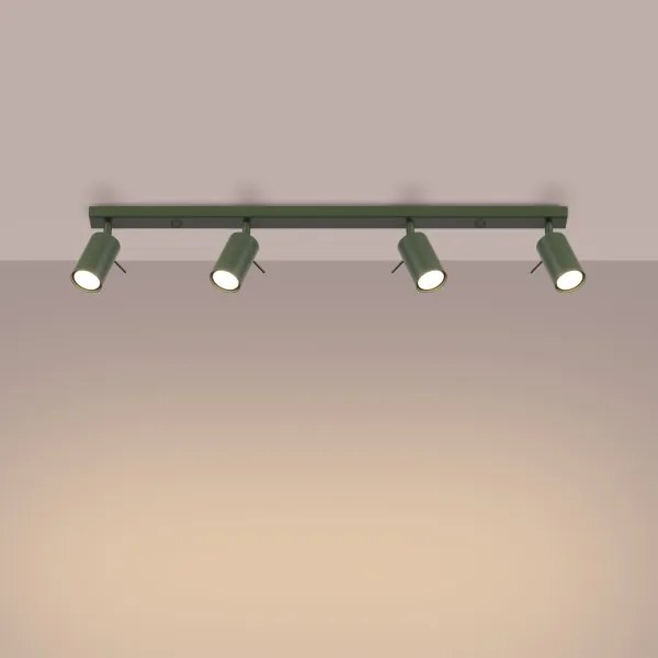 Sollux SL.1504 - Faretto RING 4xGU10/10W/230V verde