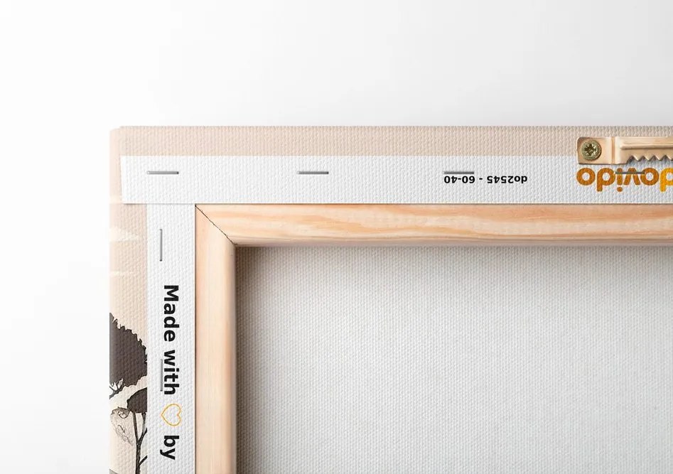 Quadro su tela – Chalet scandinavo in montagna