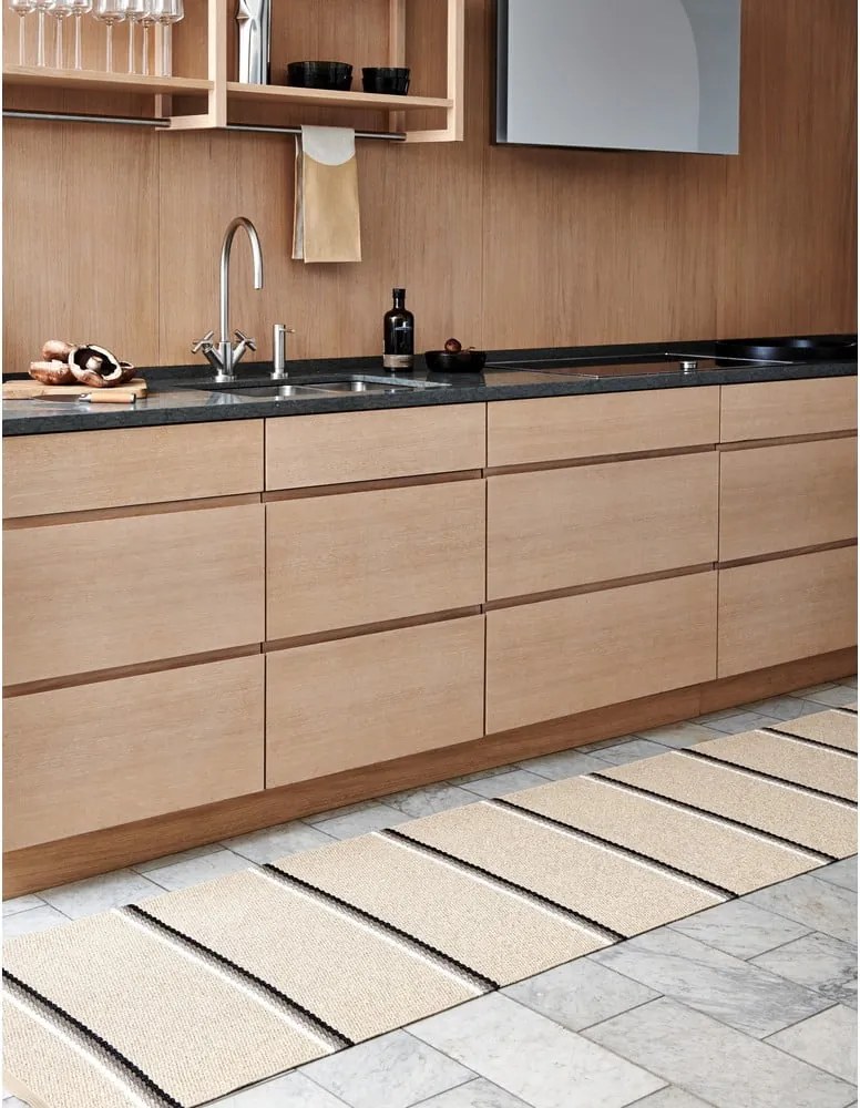 Tappeto da interno/esterno beige 70x90 cm Olle Mud Beige – Pappelina