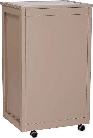 Carrello Cassettiera Giada con piano mattonelle in ceramica TORTORA